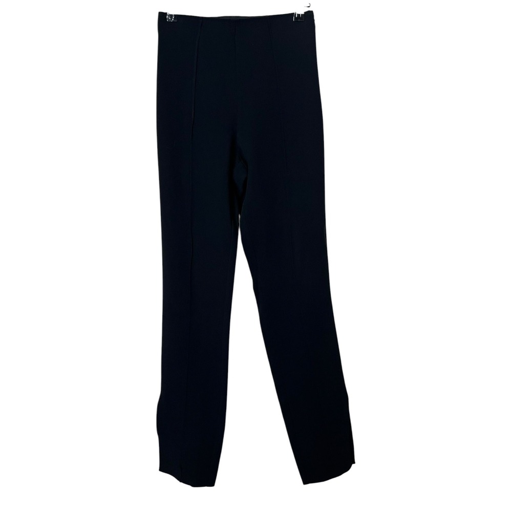 Cinq a Sept Brianne Pant Women's 0 Black Side Slit Office Tailored Minimal Chic - Picture 3 of 10